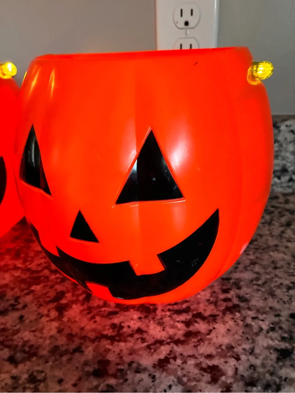 Halloween Pumpkin Candy Bucket - Orange Jack-O'-Lantern